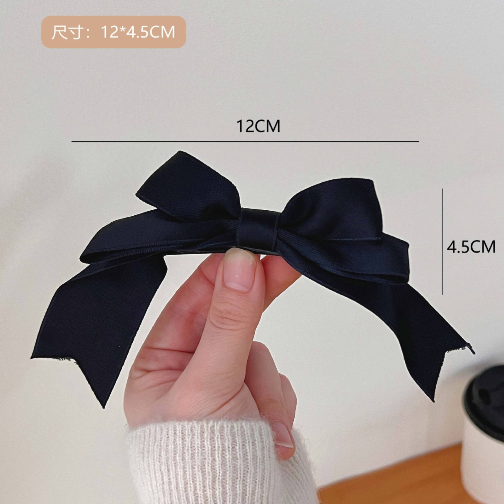 Kẹp tóc vải Nơ (12cm)