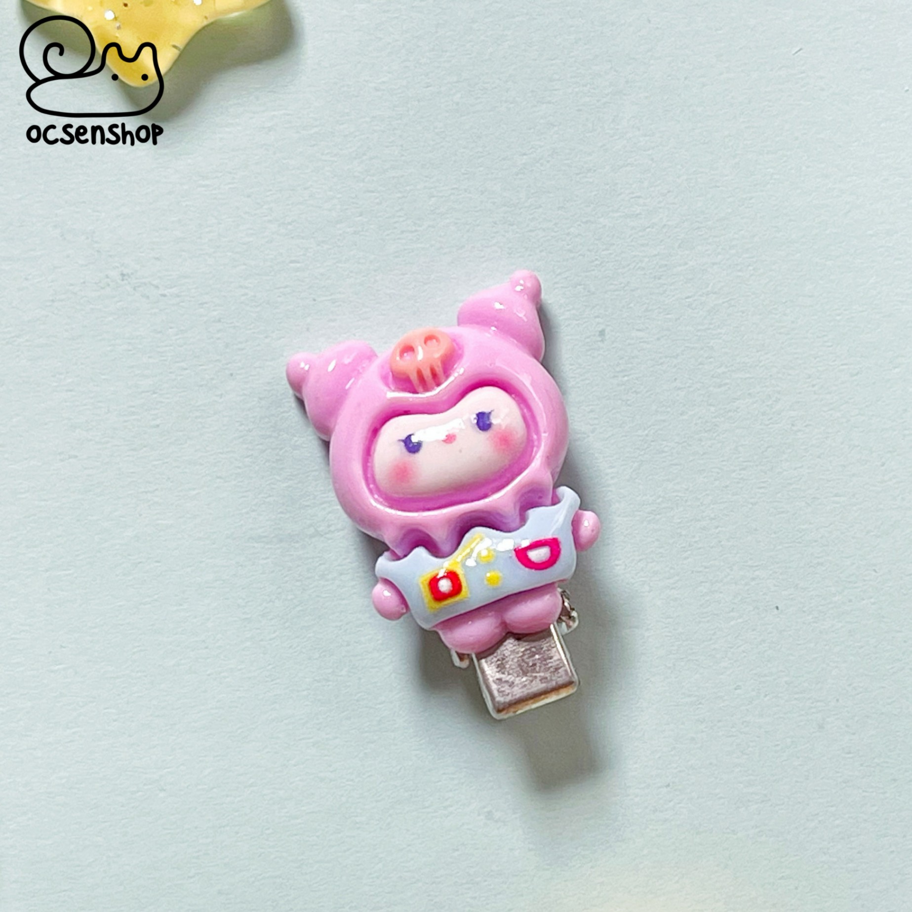 Set kẹp tóc Sanrio áo xanh (2c)