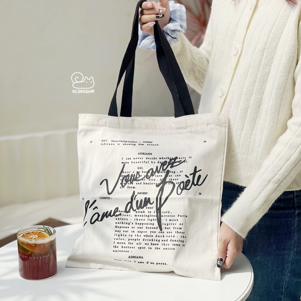 Totebag Vour avez L'ame dun poete