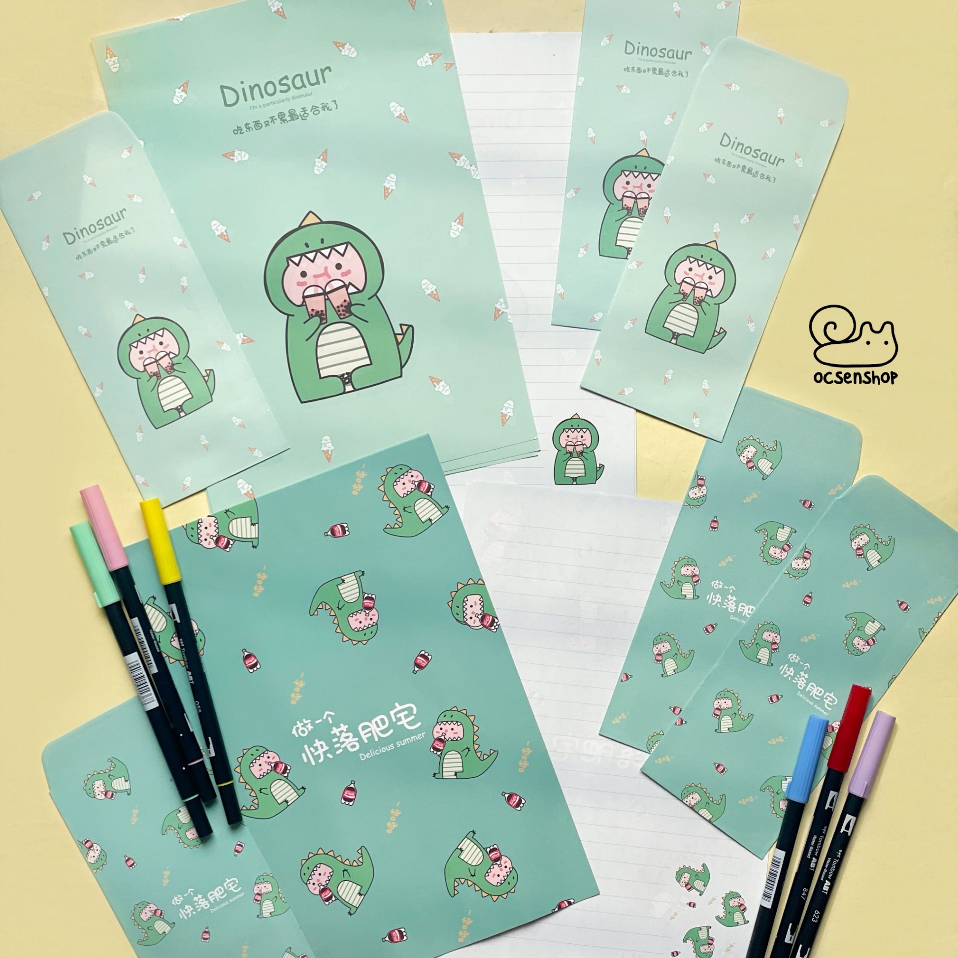 Giấy viết thư Dinosaur