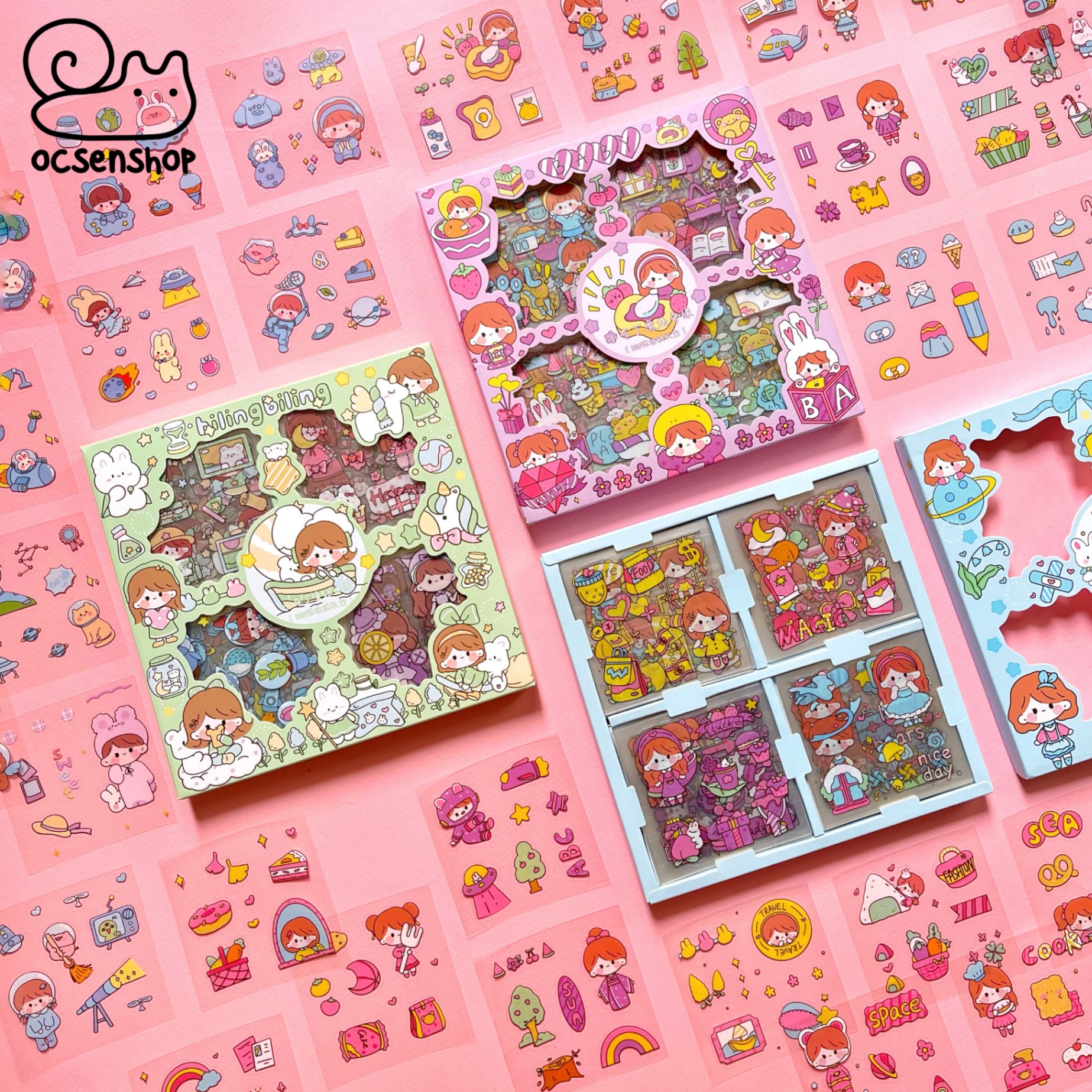 Hop sticker Little pudding (100 tam)