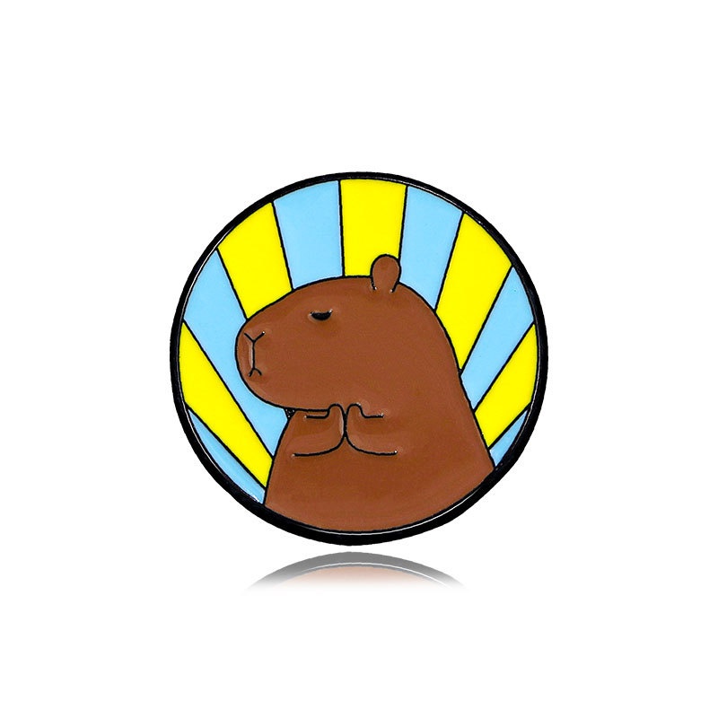 Pin cài áo Capybara