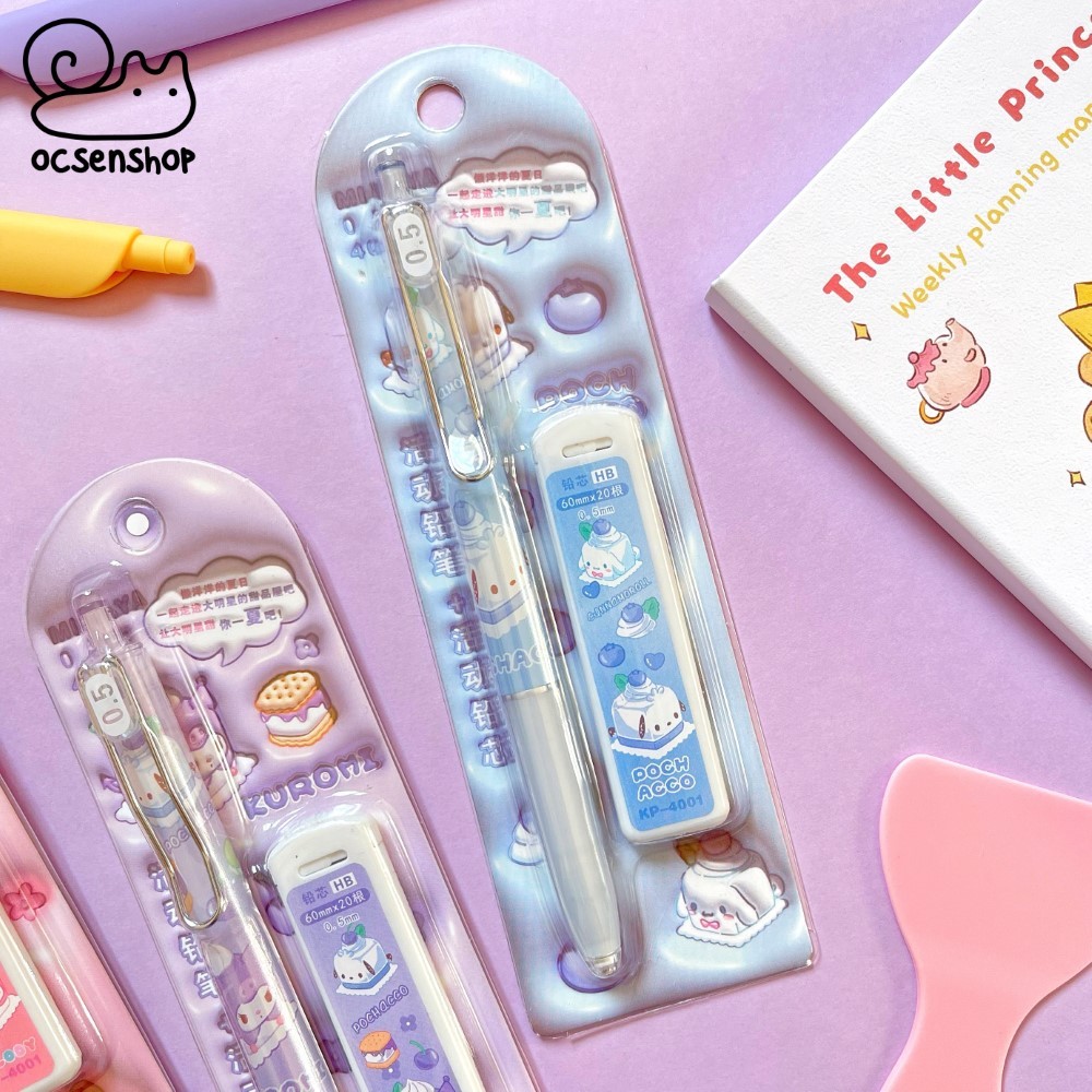 Set bút chì kim + ngòi Sanrio Bánh ngọt