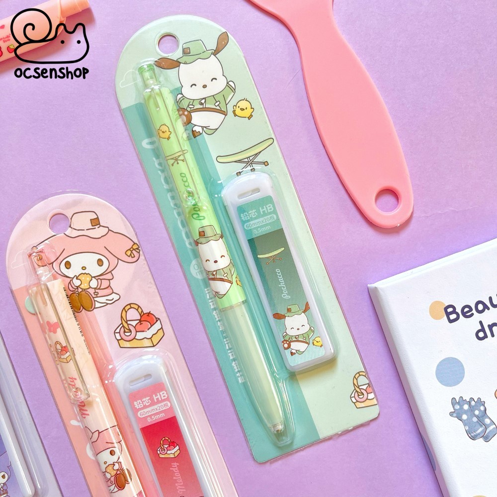 Set bút chì kim + ngòi Sanrio