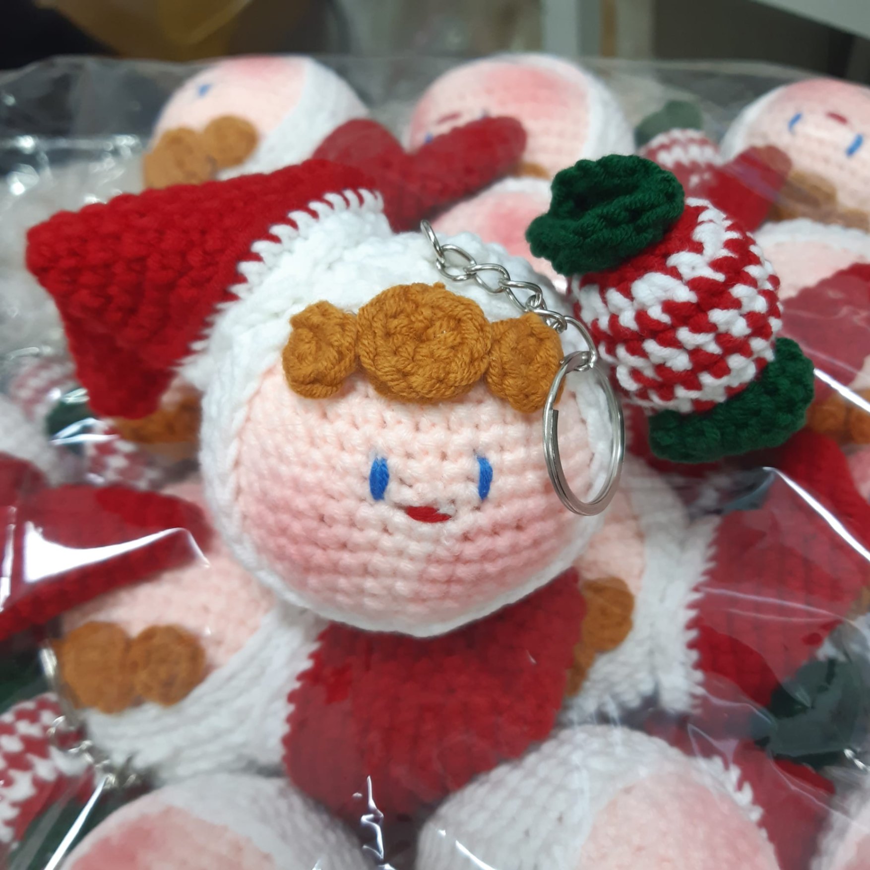 Móc khóa len mochi Noel