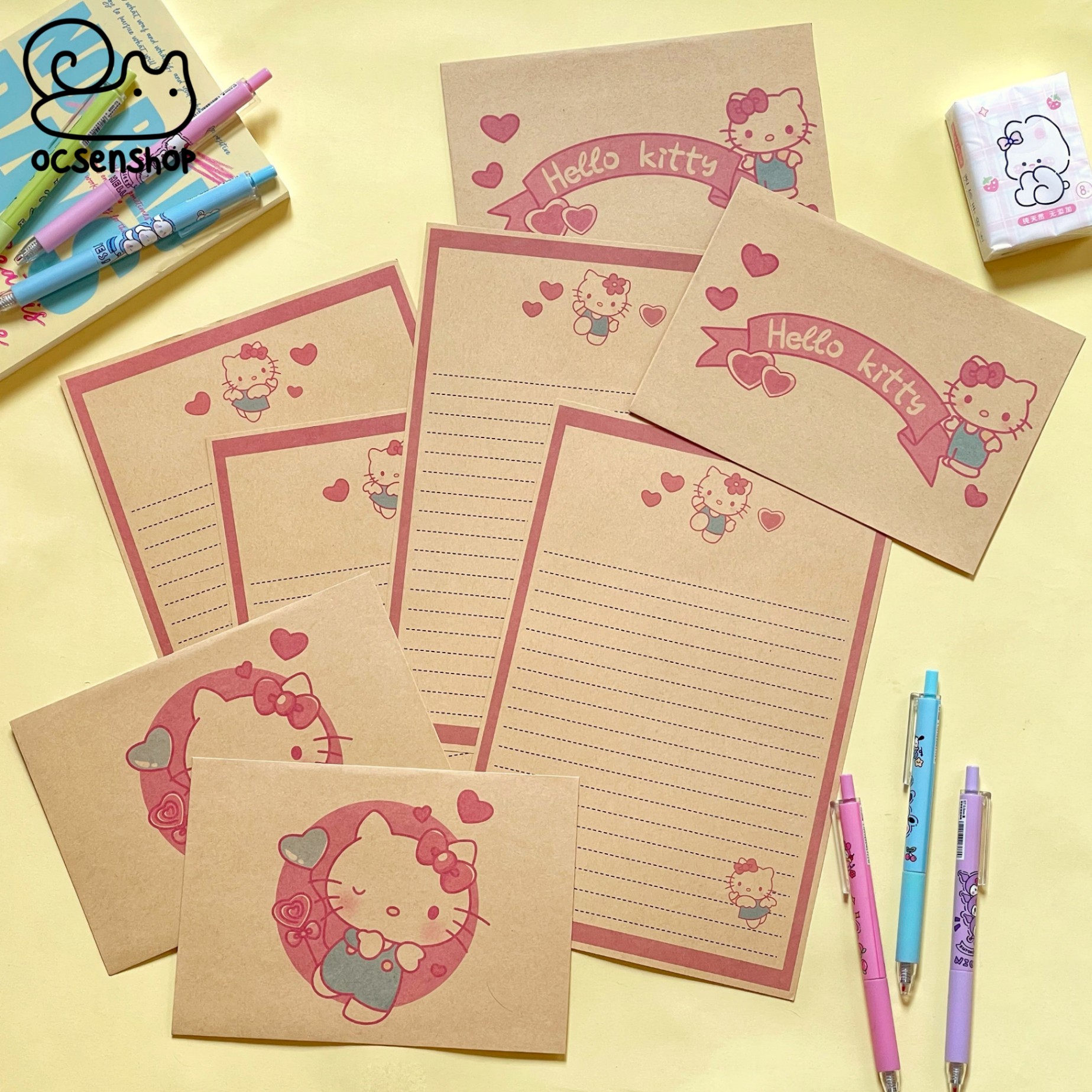 Set giấy viết thư Sanrio (2c)