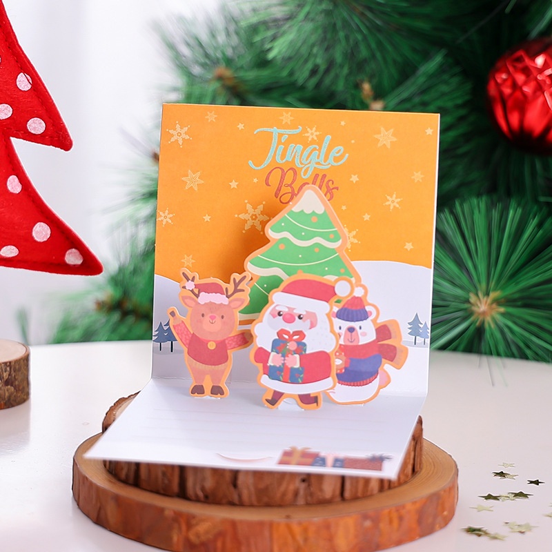 Thiệp vuông 3D Noel DIY (12x12cm)