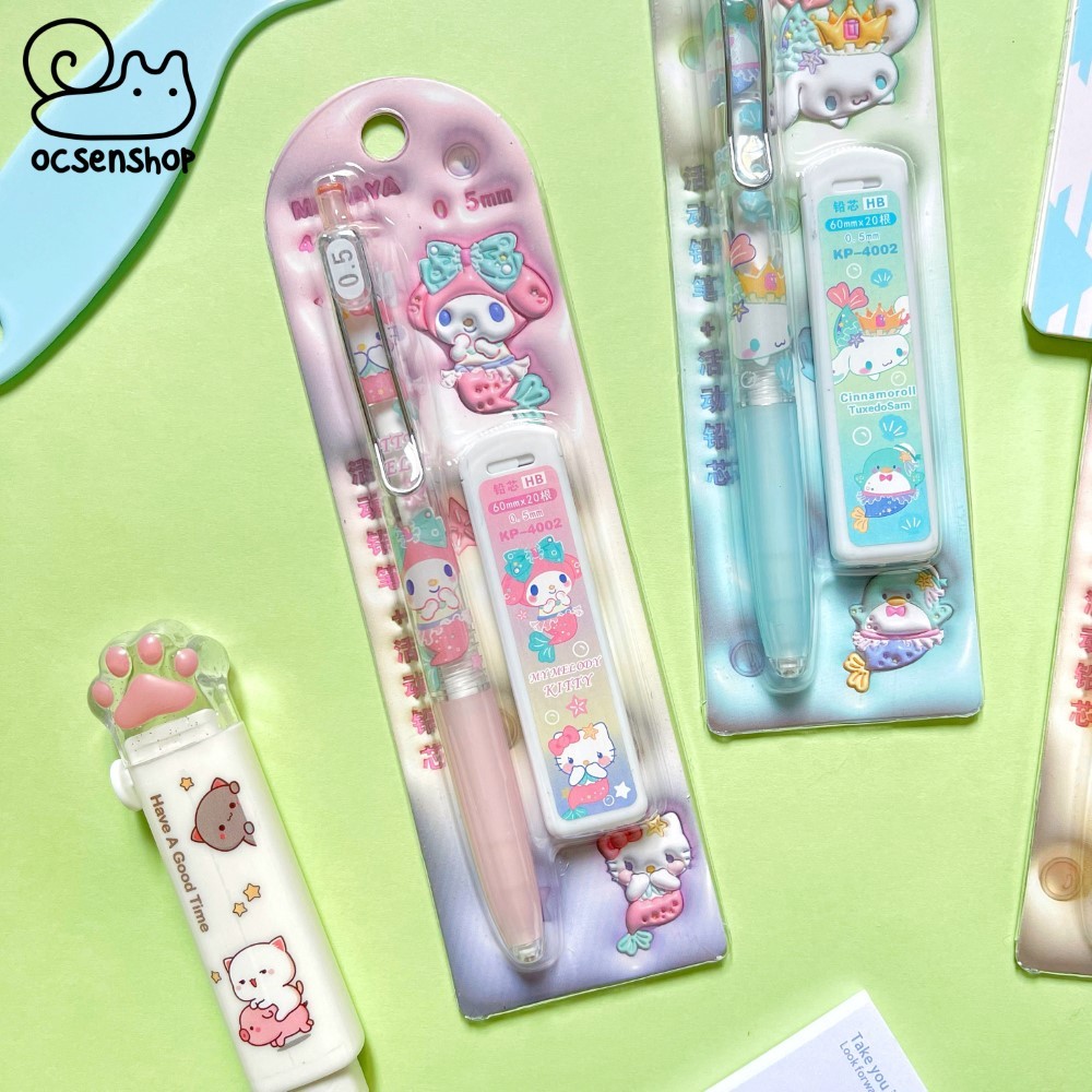 Set bút chì kim + ngòi Sanrio Mermaid