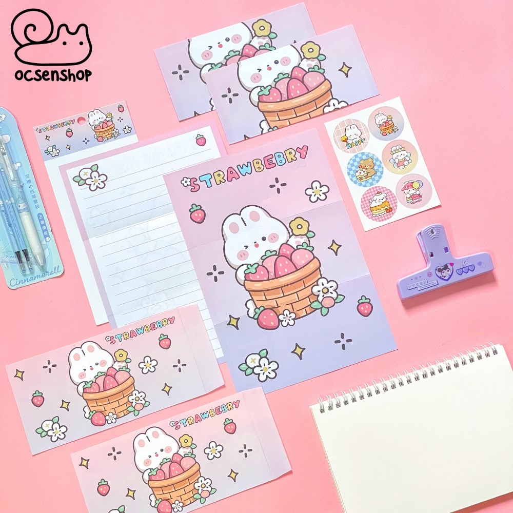 Set giấy viết thư kèm sticker Động vật 3D