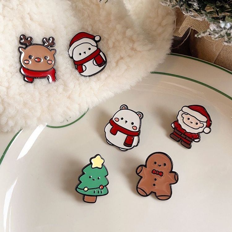 Pin cài áo Noel cartoon