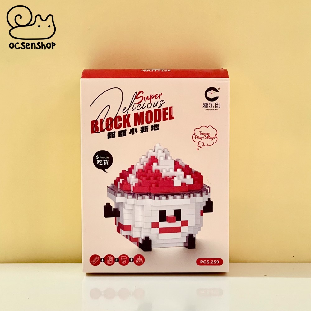 Bộ xếp hình Block Model Đồ ăn