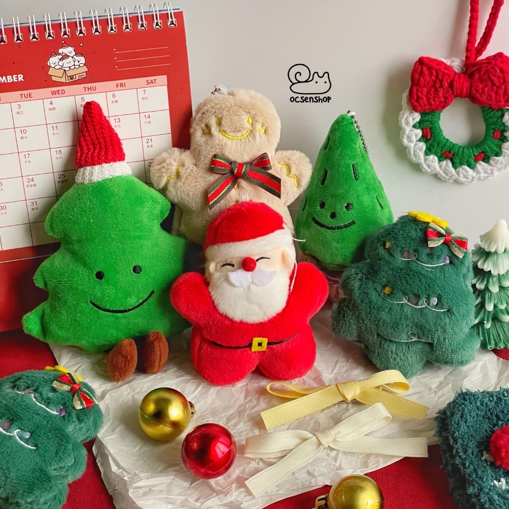 Móc khóa bông Noel (10cm)