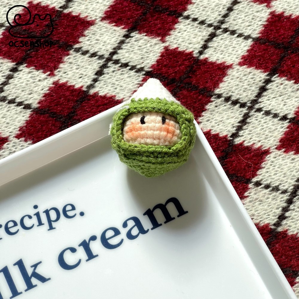 Móc khóa len Mochi cosplay trái cây mini