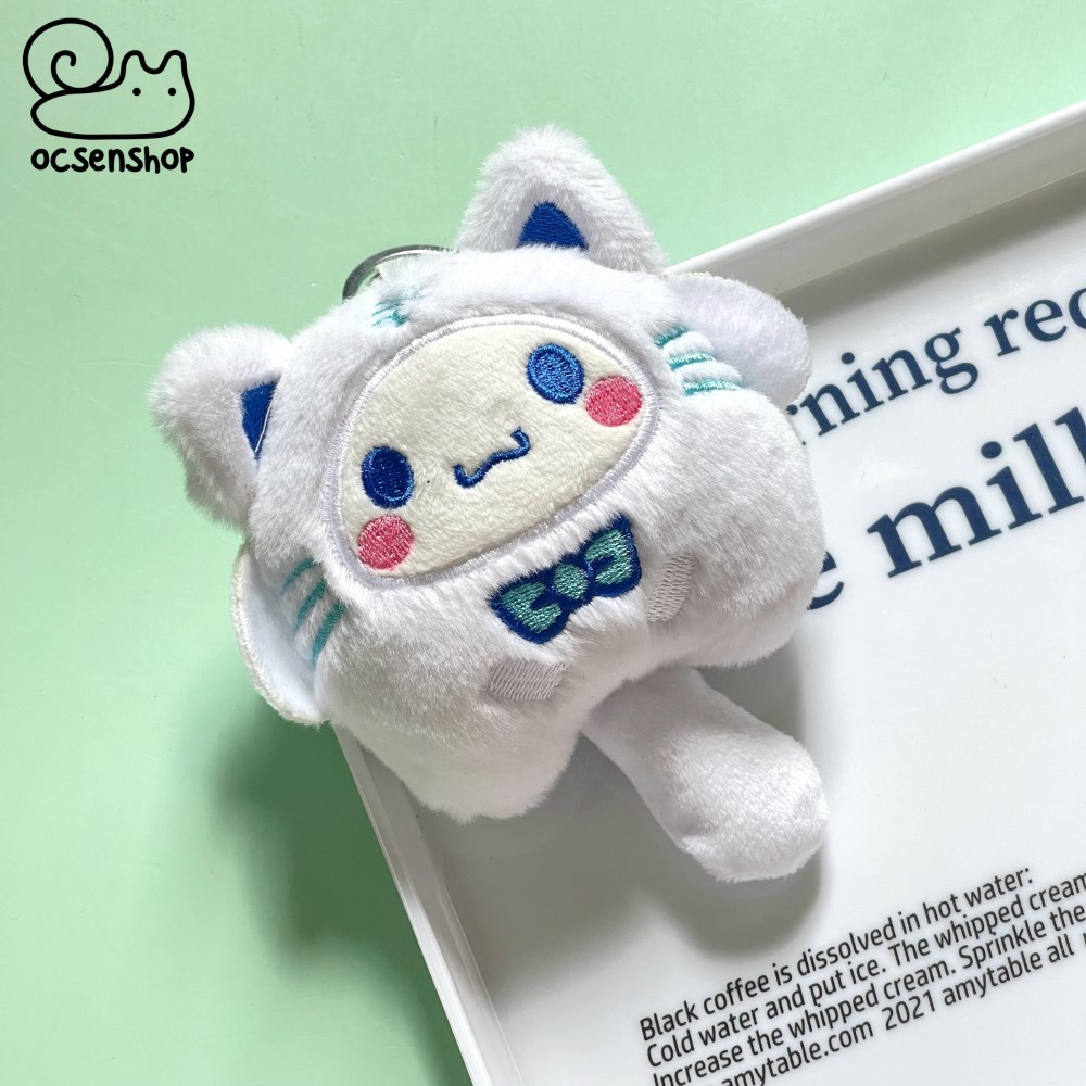 Móc khóa bông Sanrio cosplay mèo