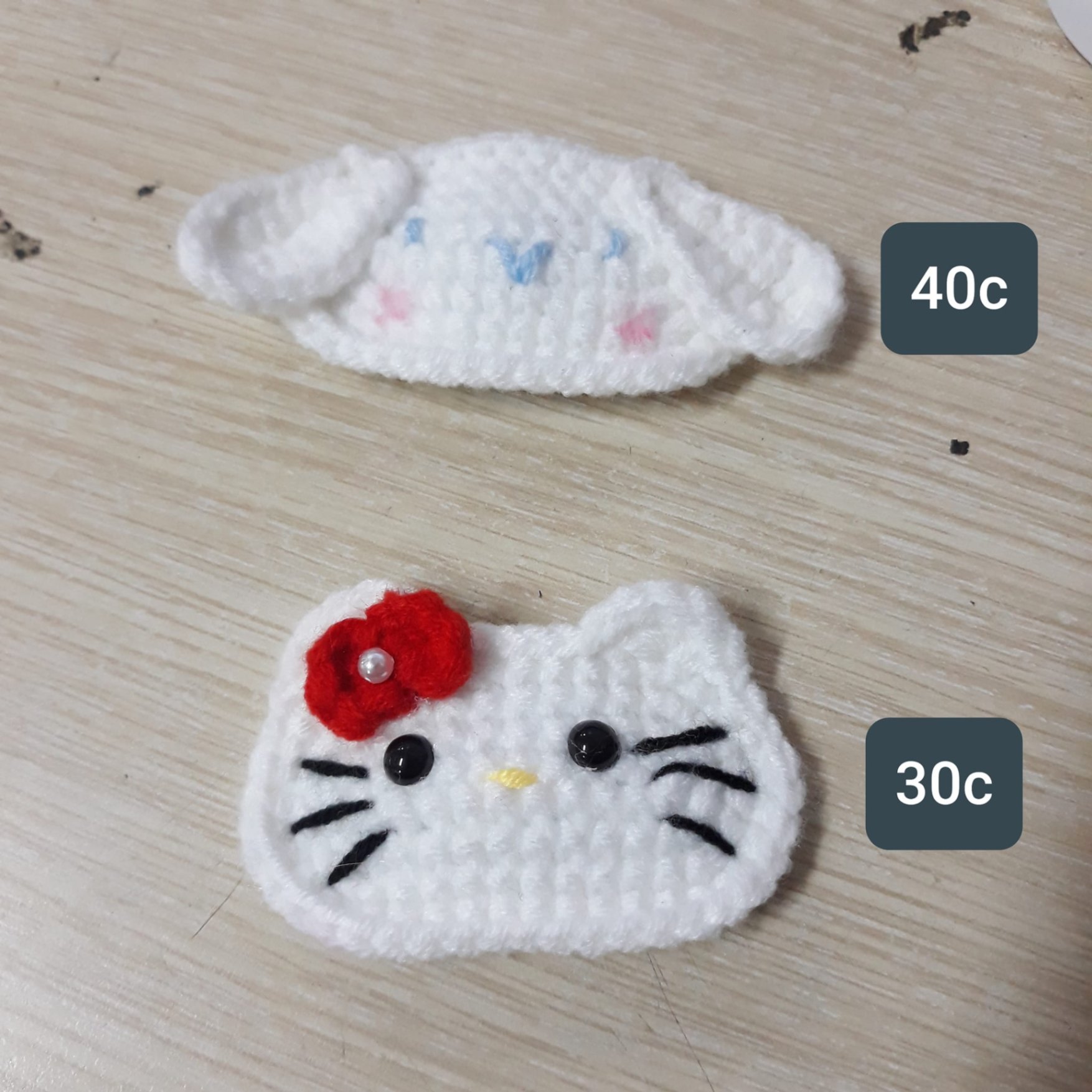 Kẹp tóc len Sanrio