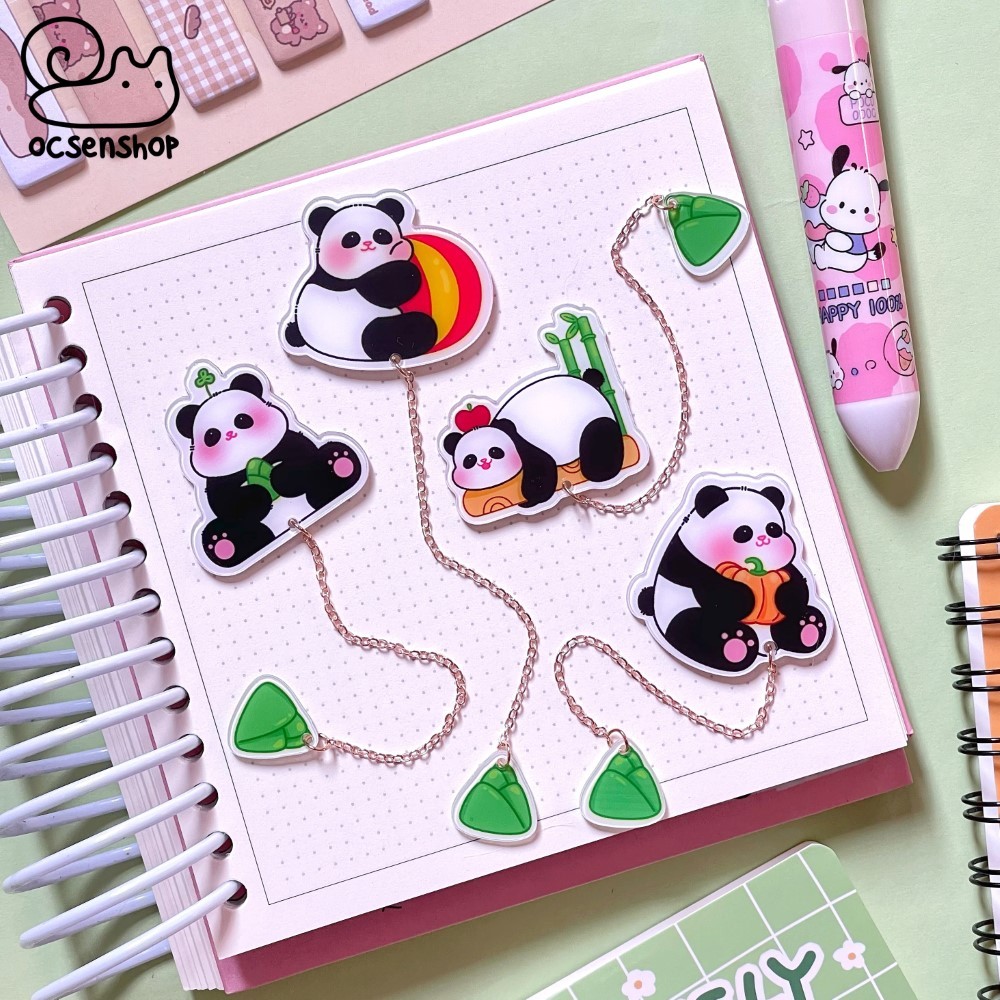 Bookmark day xich Cute Panda