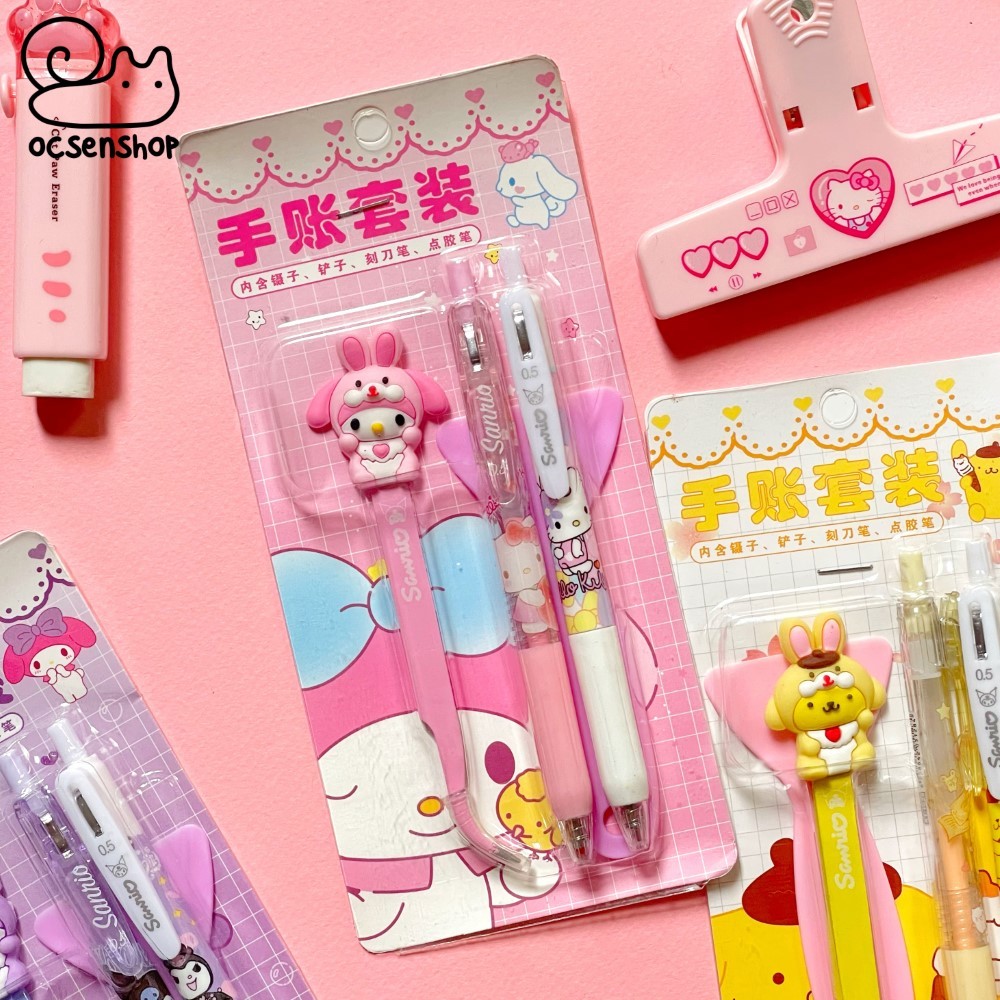 Set bút + nhíp Sanrio