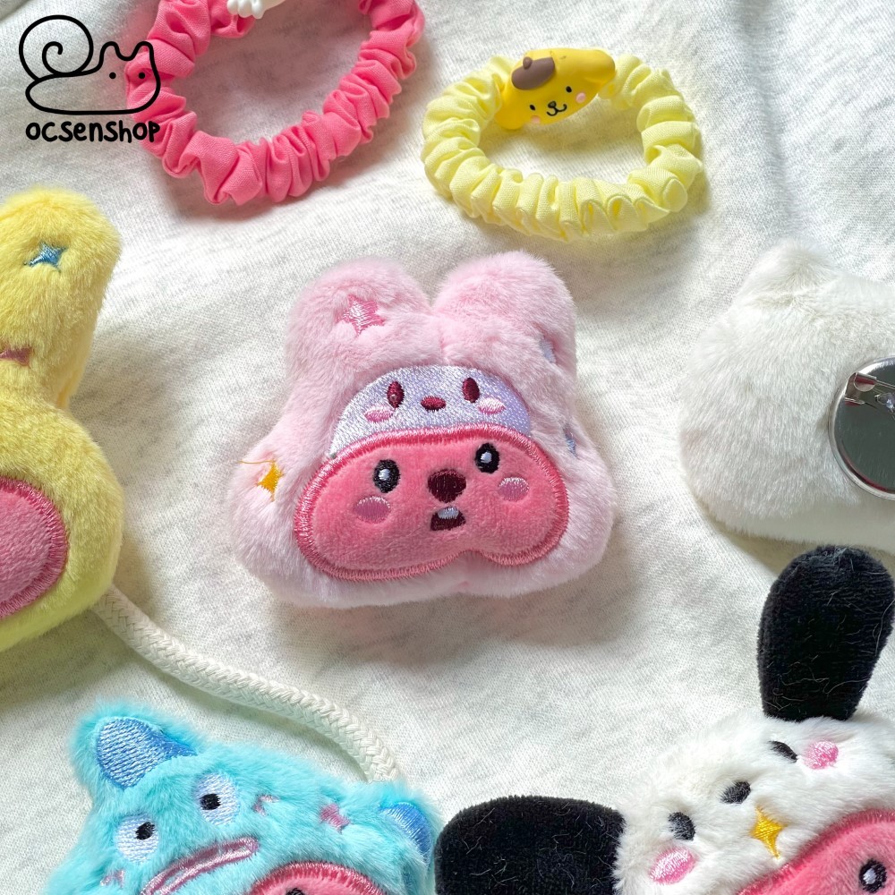 Pin cài áo bông Loopy cosplay Sanrio