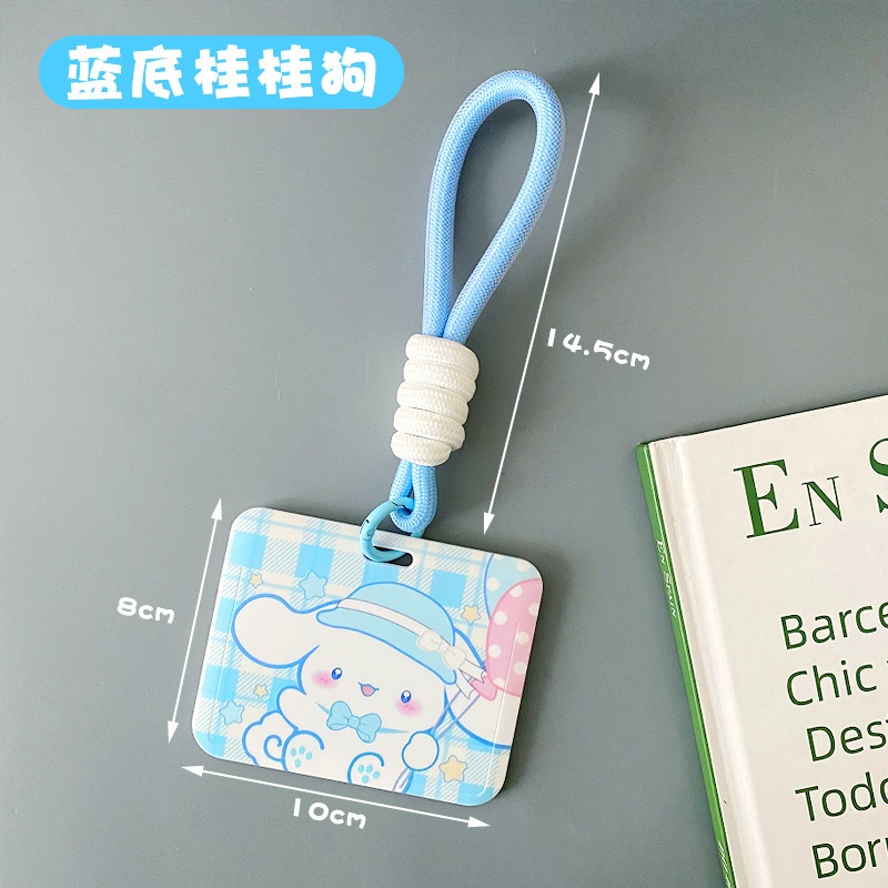 Card holder ngang kèm móc Cartoon