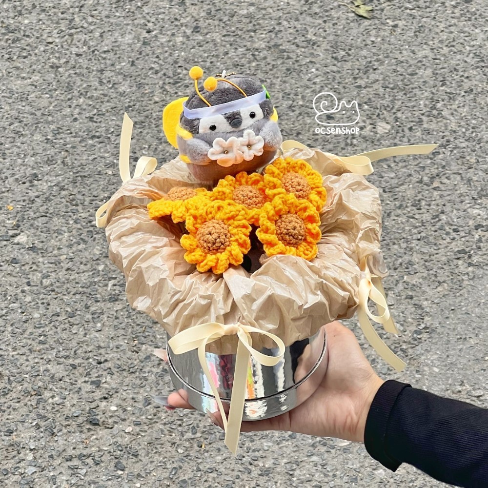 Hộp hoa hình trụ