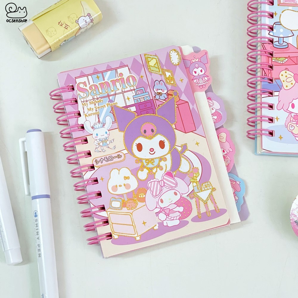 Sổ A7 gáy xoắn Sanrio