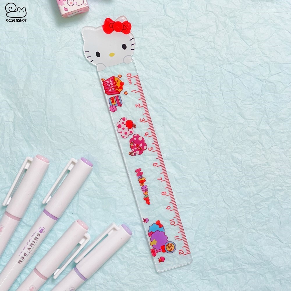 Thước kẻ trong Sanrio (12cm)