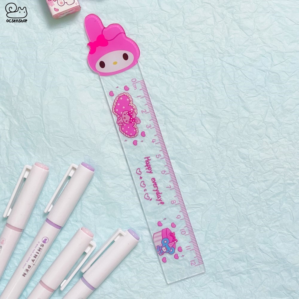 Thước kẻ trong Sanrio (12cm)