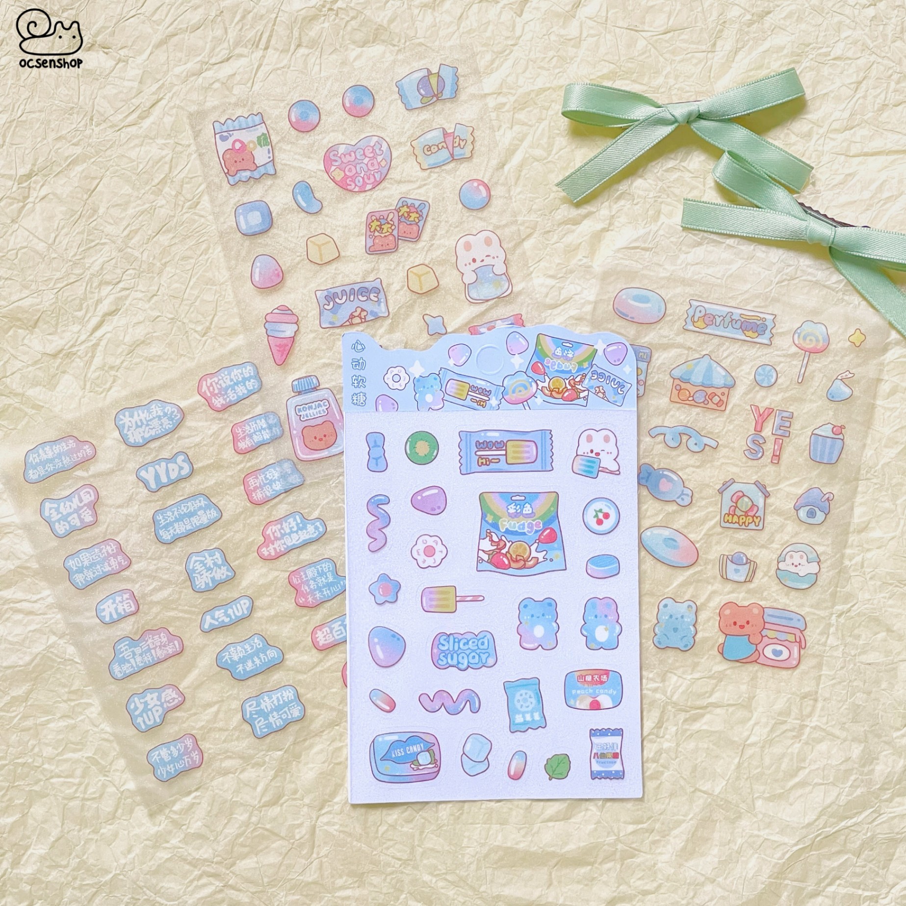 Set sticker Đồ ngọt (4 tấm)