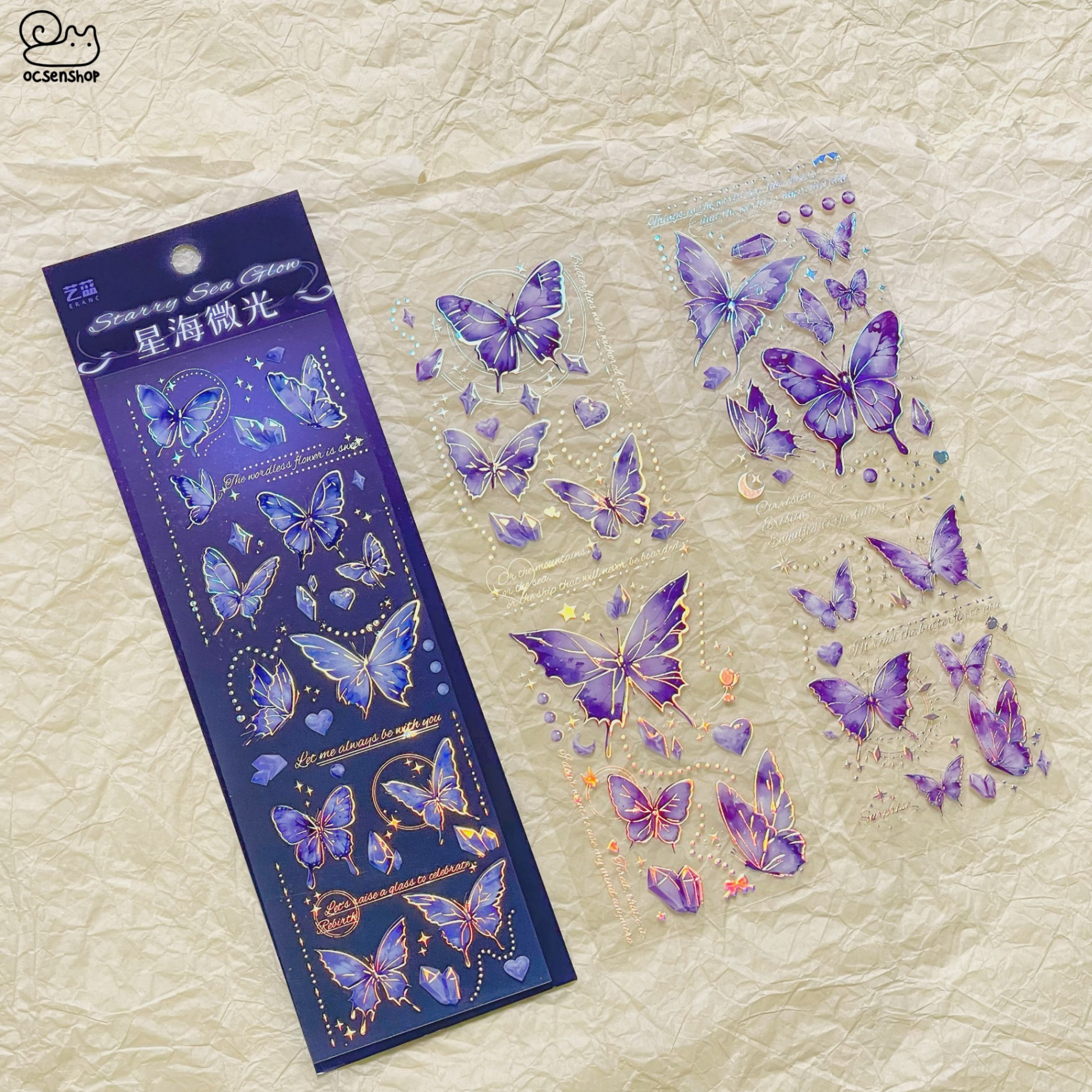 Set sticker Butterfly (3 tấm)