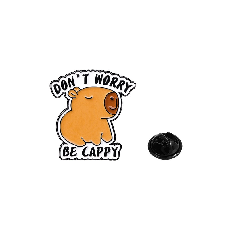 Pin cài áo Capybara