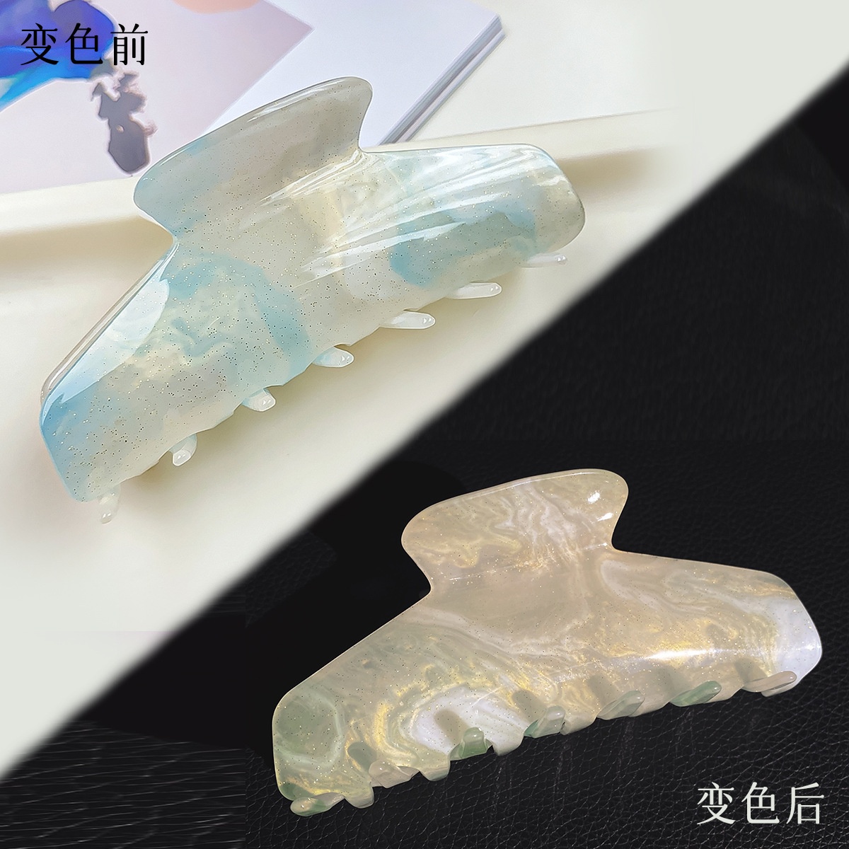 Kẹp càng cua marble đổi màu (11cm)