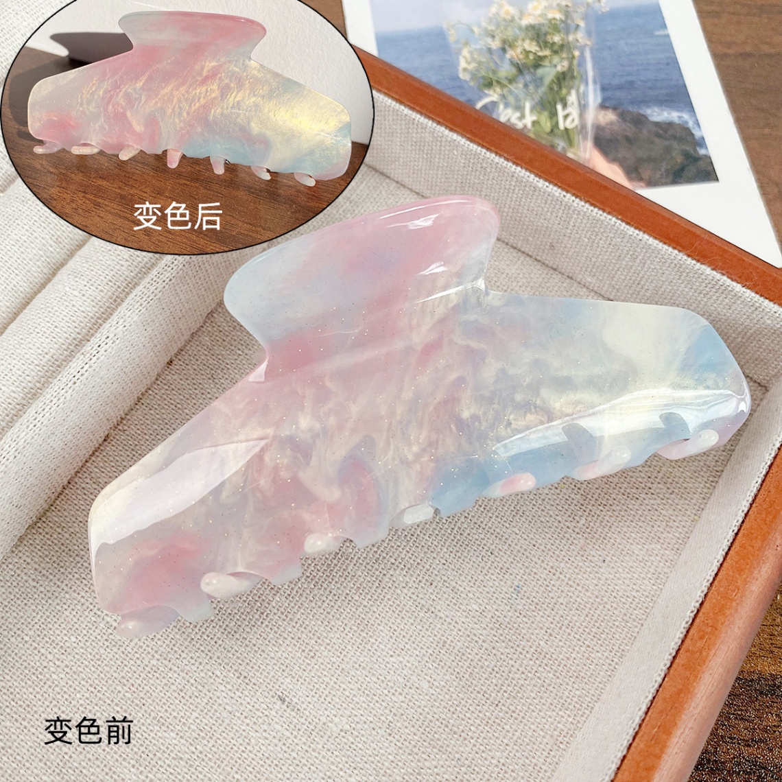 Kẹp càng cua marble đổi màu (11cm)