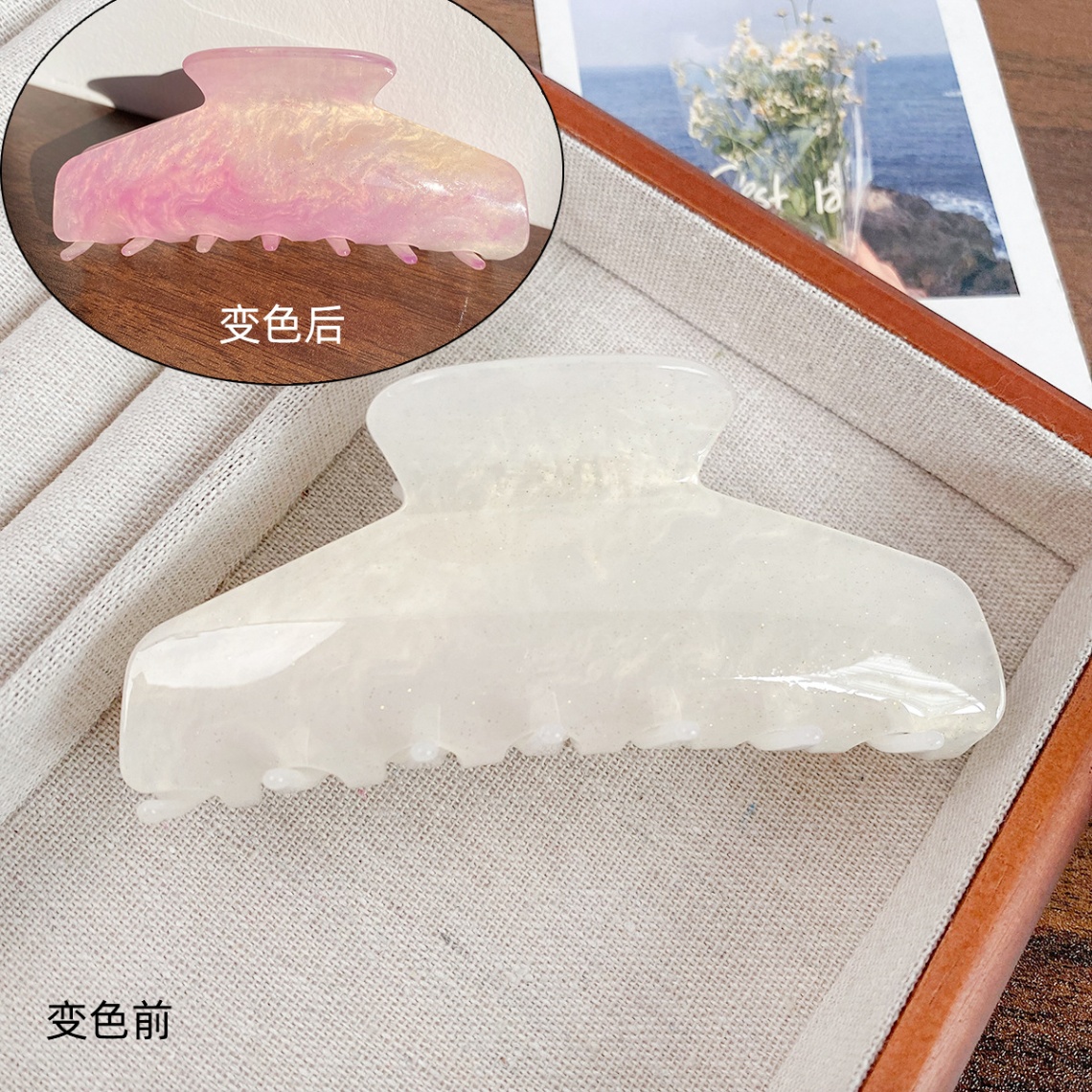 Kẹp càng cua marble đổi màu (11cm)