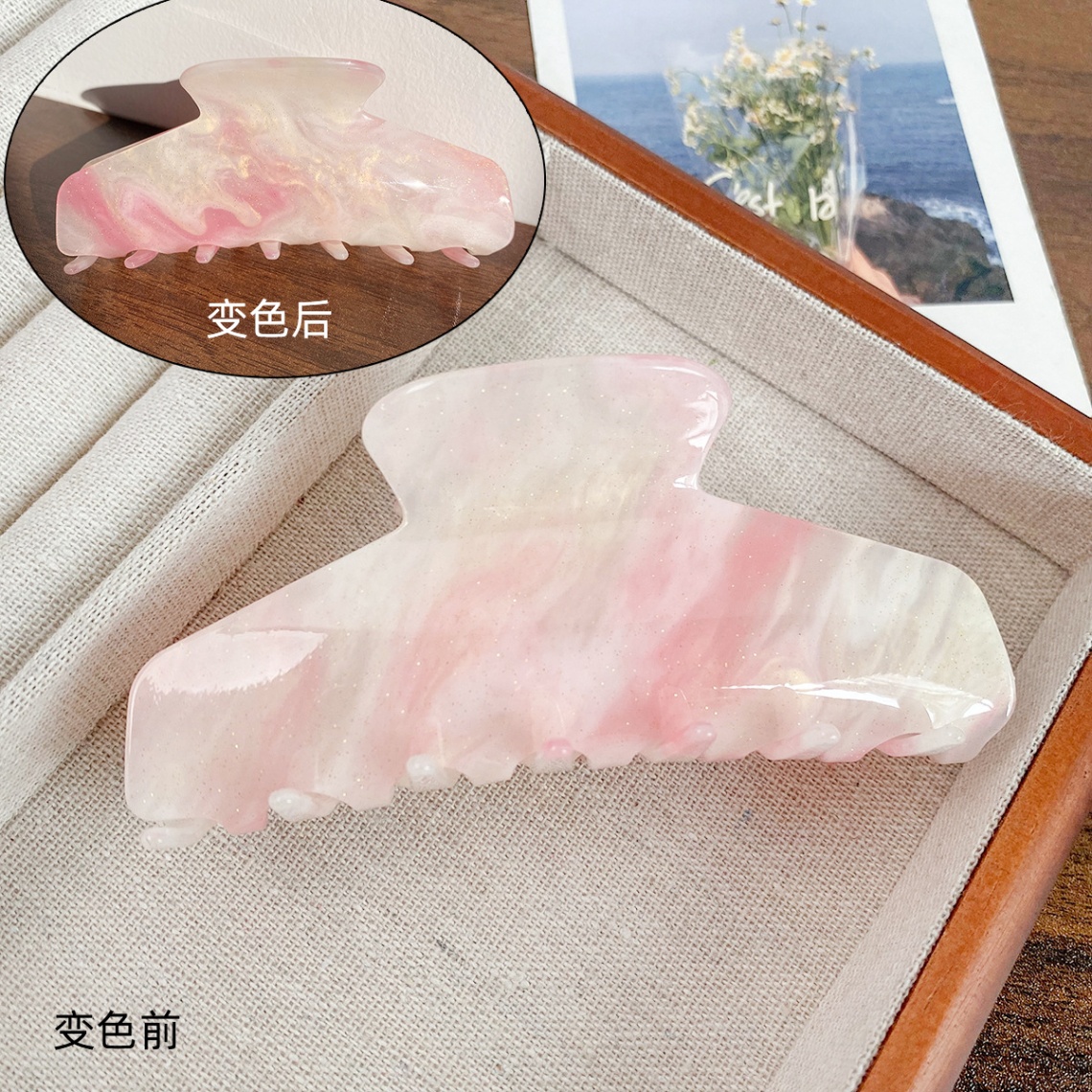 Kẹp càng cua marble đổi màu (11cm)