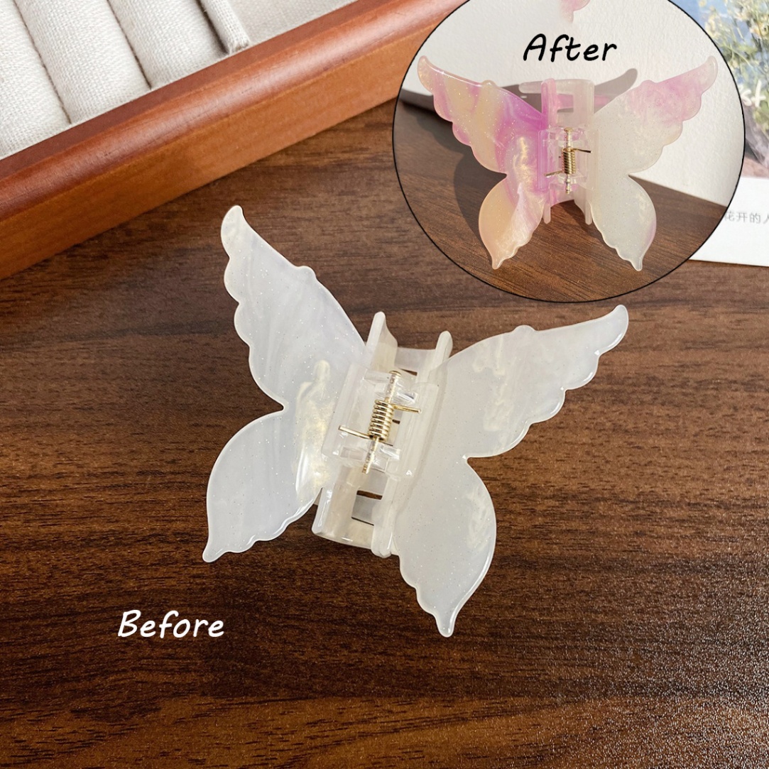 Kẹp càng cua Butterfly marble đổi màu (7cm)