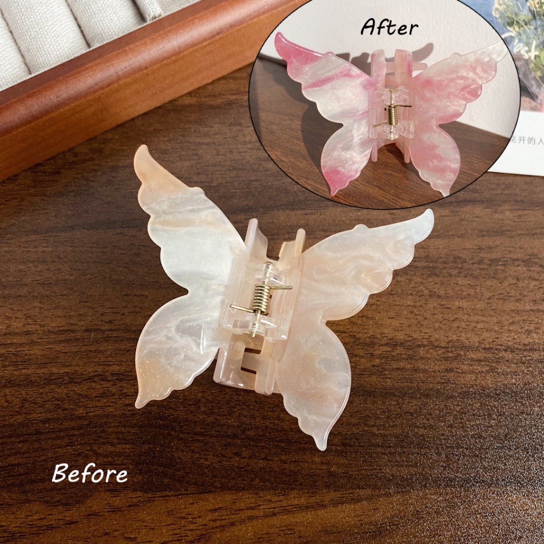 Kẹp càng cua Butterfly marble đổi màu (7cm)