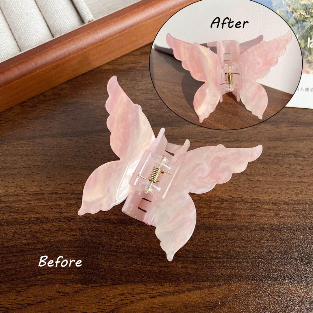 Kẹp càng cua Butterfly marble đổi màu (7cm)