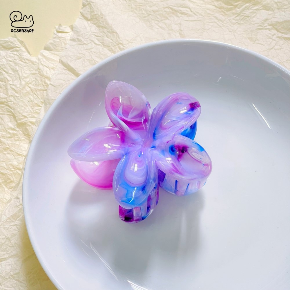 Kẹp càng cua hoa sứ Marble (8cm)
