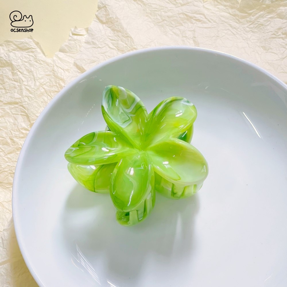 Kẹp càng cua hoa sứ Marble (8cm)
