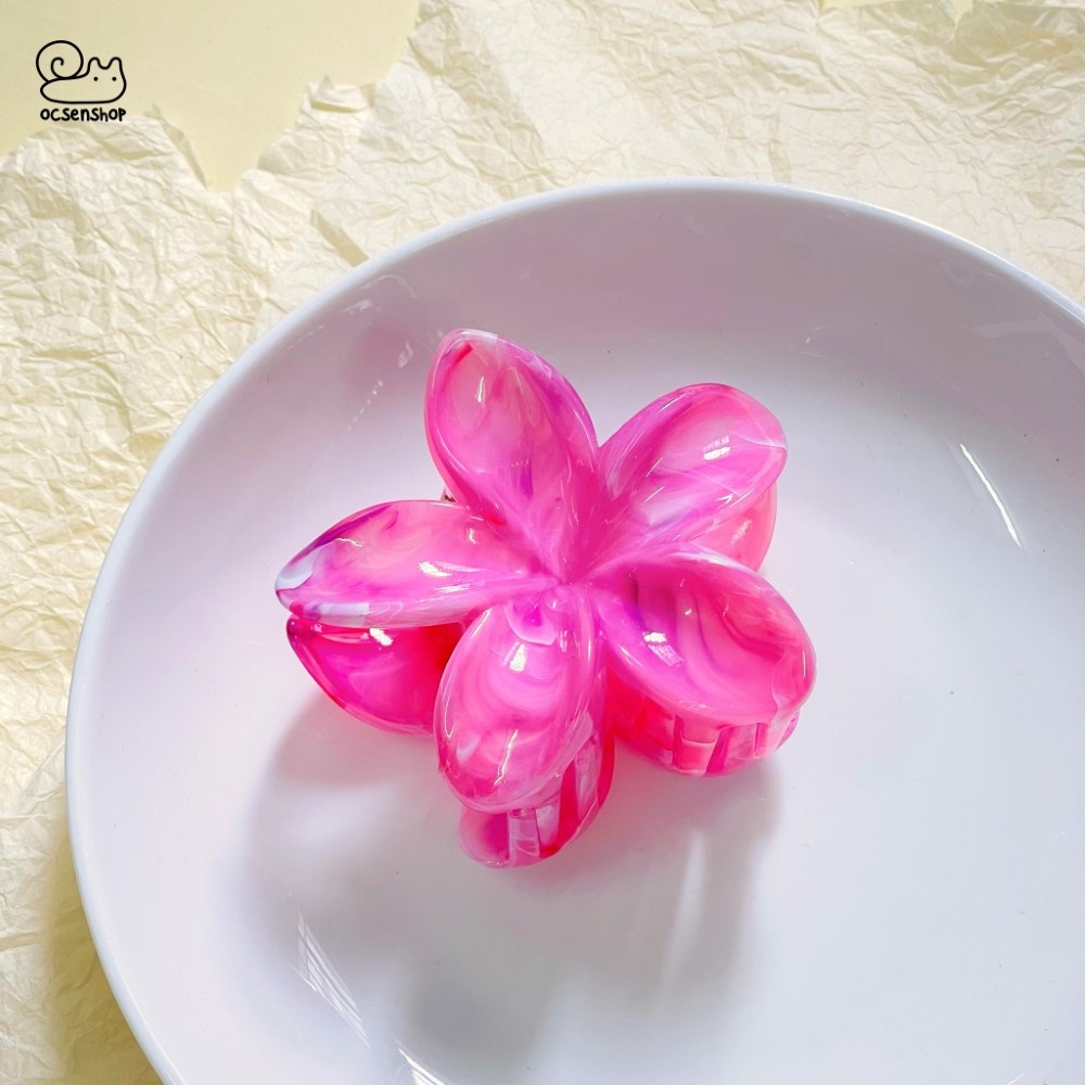 Kẹp càng cua hoa sứ Marble (8cm)