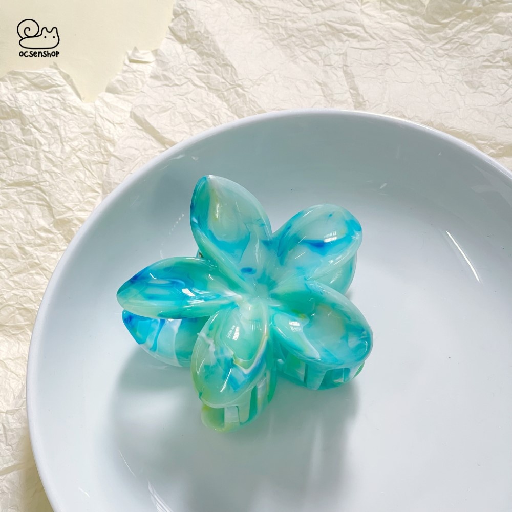 Kẹp càng cua hoa sứ Marble (8cm)