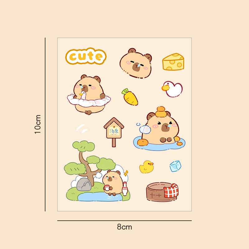 Sticker Capybara (8x10cm)