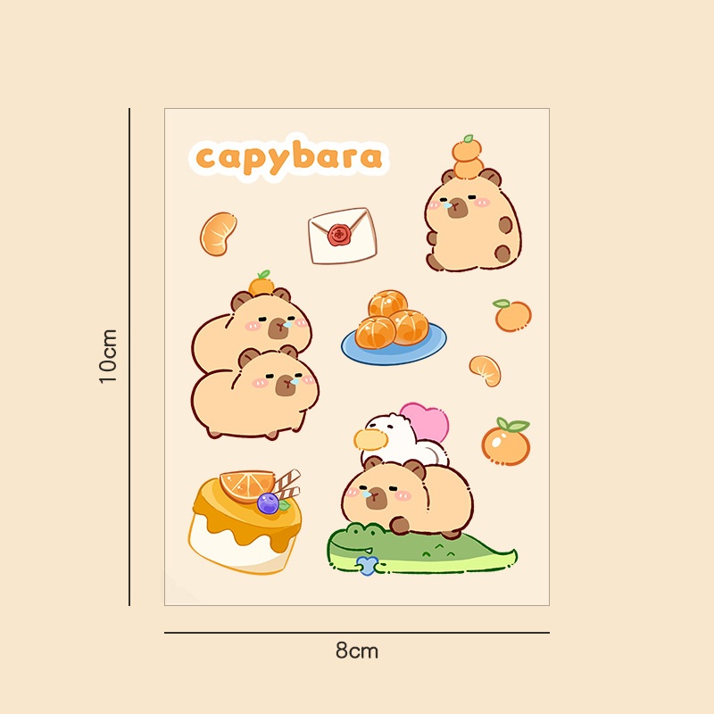 Sticker Capybara (8x10cm)