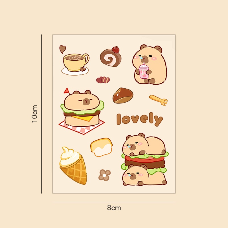 Sticker Capybara (8x10cm)