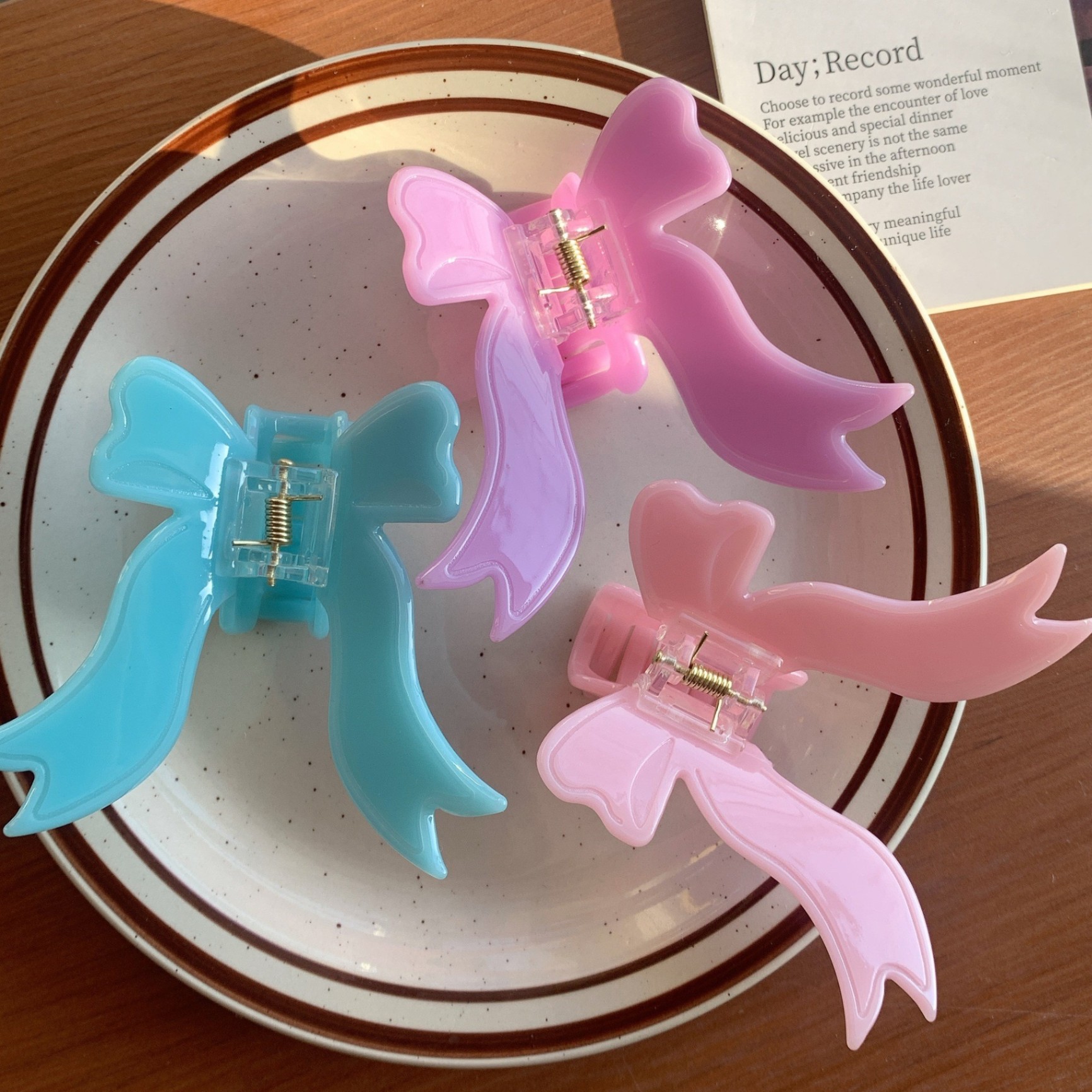 Kẹp càng cua Nơ ruy băng (8.5cm)