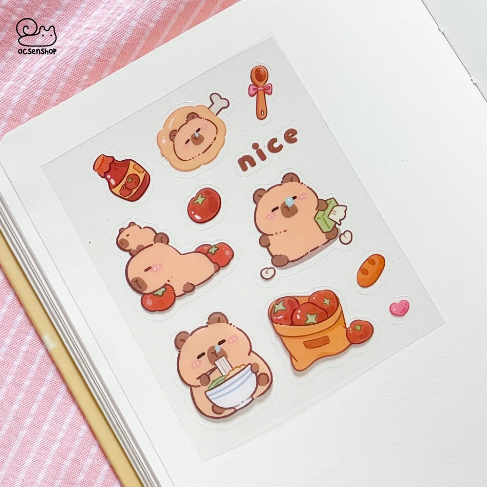 Sticker Capybara (8x10cm)