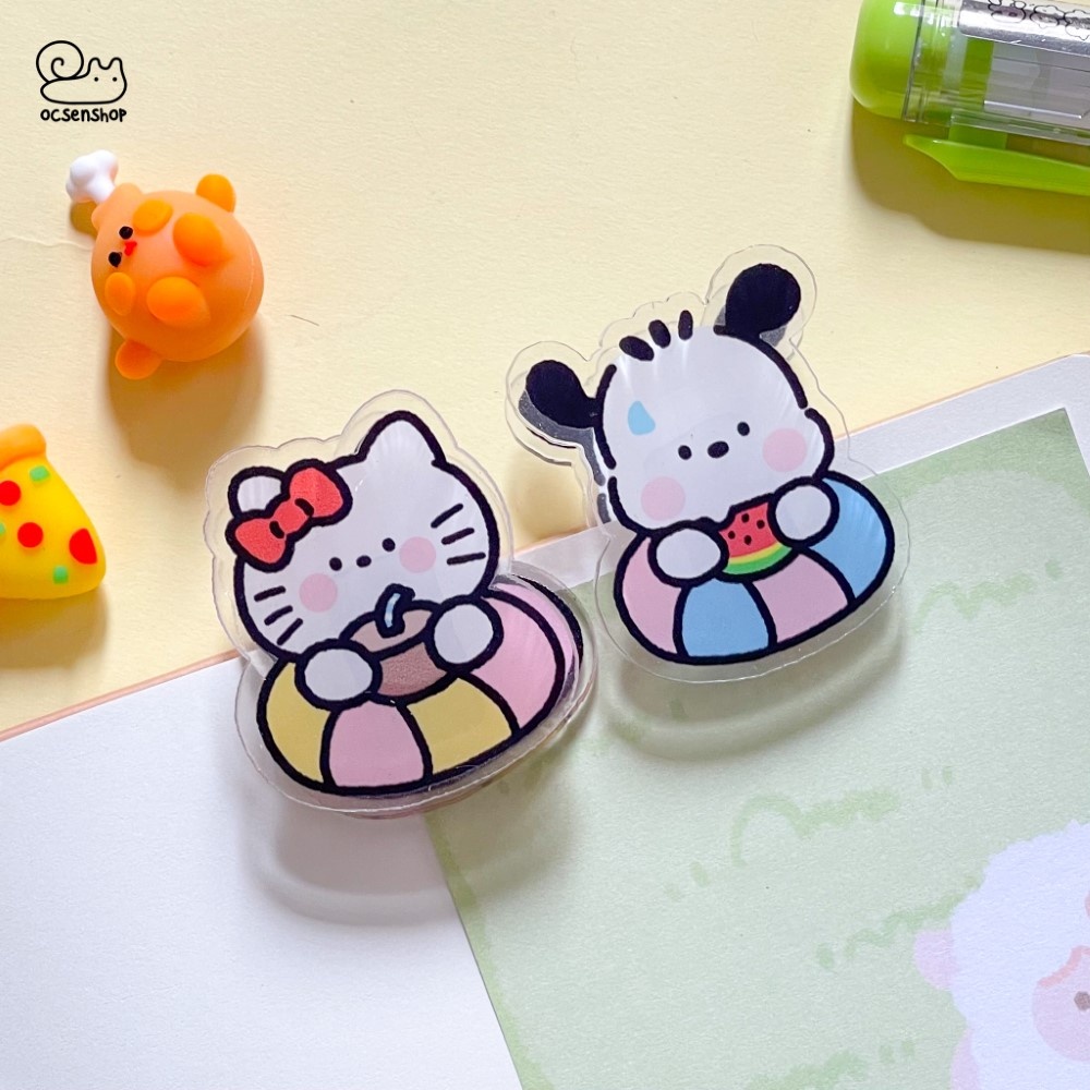 Set kẹp nhựa Sanrio đồ ăn (2c)