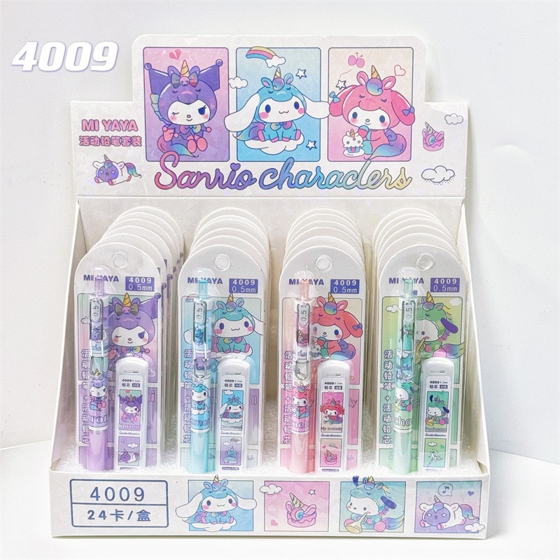 Set bút chì kim + ngòi Sanrio unicorn