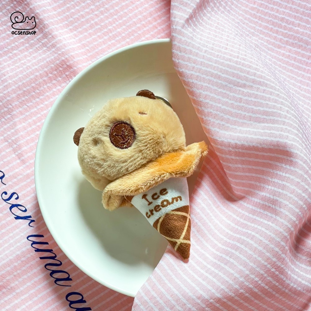 Móc khóa bông Động vật ice cream (11cm)