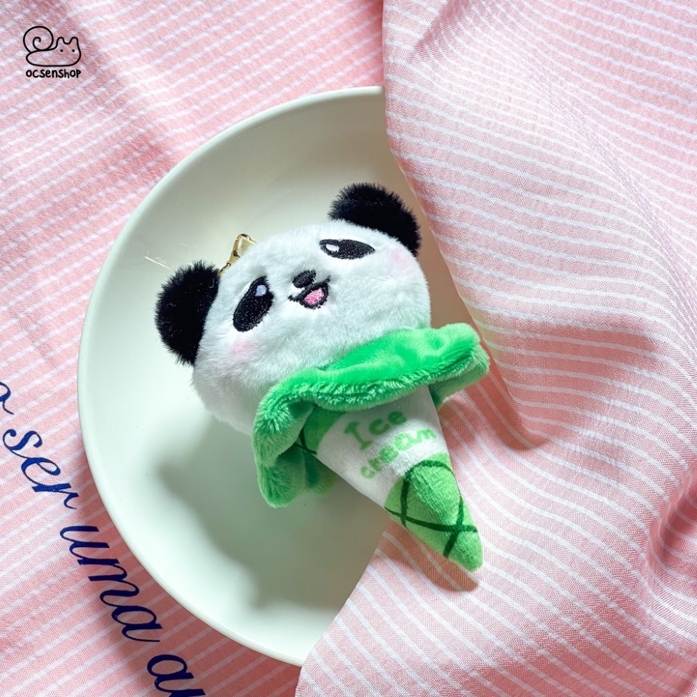 Móc khóa bông Động vật ice cream (11cm)